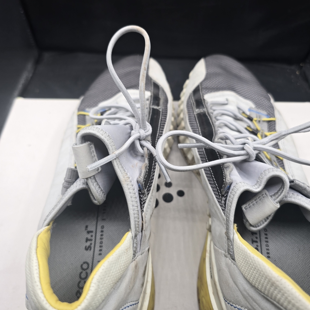 Ecco‎ Men's Gray and Yellow Sneakers